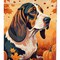 Edge Collections - 11.25" x 15.5" - Multicolor - Garden Flag Basset Hound Decorative Garden Flag - 1 Piece